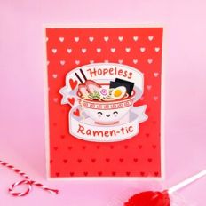 Kawaii Ramen Valetine's Day Card