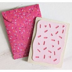 toaster pastry card and envelope