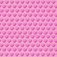 Pink 3D Inflated Tiny Puffy Hearts Background Pattern