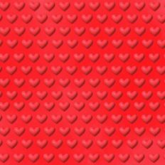 Red 3D Inflated Tiny Puffy Hearts Background Pattern