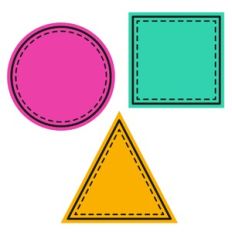 Tracing Shapes Activity - Geometric Shapes Set