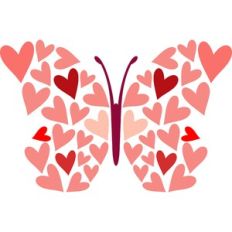 butterfly heart wings