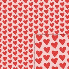 red hearts glitter pattern