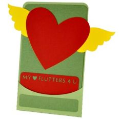 My Heart Flutters 4 U – 3D Pocket Card Holder