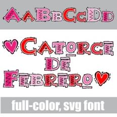Catorce De Febrero Color Font