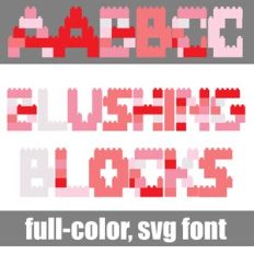 Blushing Blocks Color Font
