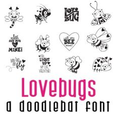Lovebugs Doodlebat Font
