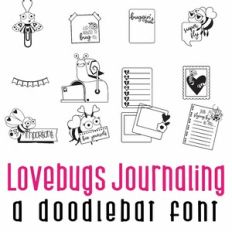 Lovebugs Journaling Doodlebat Font