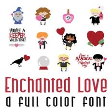 Enchanted Love Full Color Font