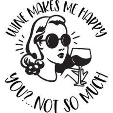 Wine makes me Happy