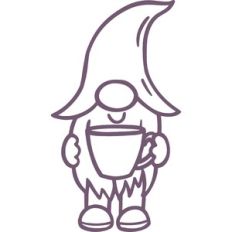 gnome holding a cup
