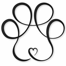 swirly paw print