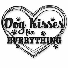 dog kisses phrase