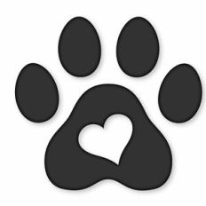 paw with heart