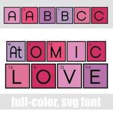 Atomic Love Color Font