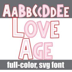 Love Age Color Font