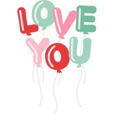 love you balloons