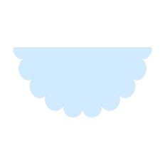 Scallop Half Circle Banner