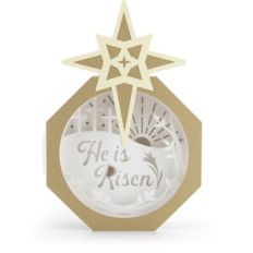 Lighted Shadowbox Decor Easter Cross