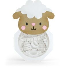 Lighted Shadowbox Decor Easter Lamb