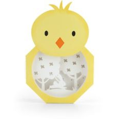 Lighted Shadowbox Decor Easter Chick