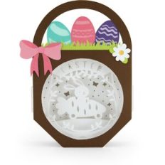 Lighted Shadowbox Decor Easter Basket
