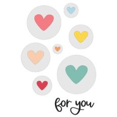 For You Heart Circle Card Front