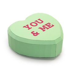 You and Me Valentine Message Heart