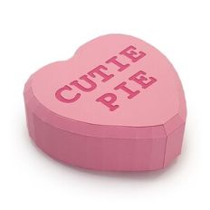 Cutie Pie Valentine Message Heart