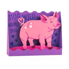 Hog Wild About You - 3D Valentine’s Day Card