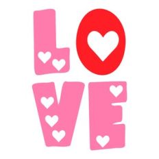 Love Heart Cut Out Letters
