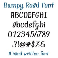 Bumpy Road Font