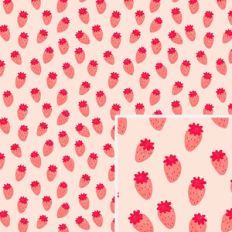 Pink Strawberry Pattern