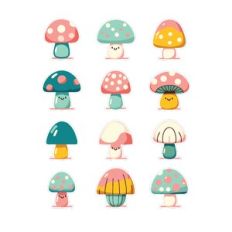 Merry Mushroom Friends