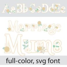 Marriage Mums Color Font