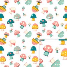 Merry Mushroom Friends repeat