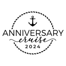 Anniversary Cruise 2024 with Rope and Small Anchor