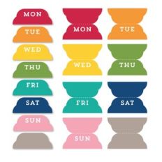 Weekly Tabs Serif Planner Stickers