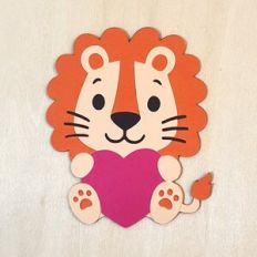 Lion With Heart for Cardstock