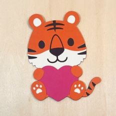 Tiger With Heart for Cardstock