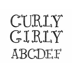 Curly Girly font