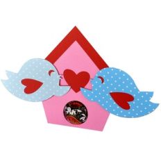 Valentine Birdhouse Tummy Candy Holder – with Hanger