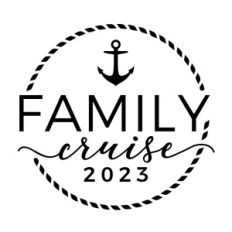 Family Cruise 2024 With Rope And Small Anchor