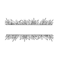 Botanical frame banner