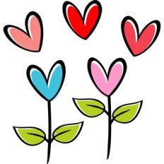 heart flowers