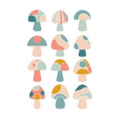 Mushroom Pastel Impressions