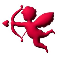 Puffy Cupid Valentine Sticker