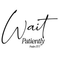 Wait Patiently - Psalm 37:7 Quote