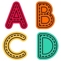 Tracing Alphabet Uppercase Letters Activity - A-D