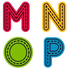 Tracing Alphabet Uppercase Letters Activity - M-P